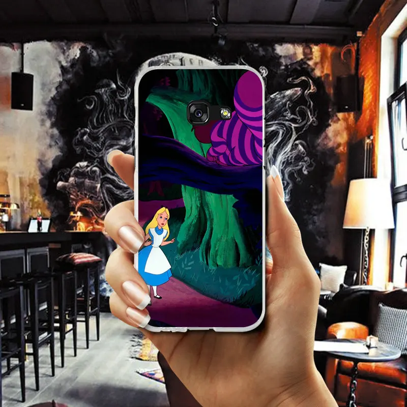 Soft Silicone TPU Phone Cases For Samsung Galaxy A3 A5 A7 J1 J2 J3 J4 J5 J6 J7 2016 2017 2018 Cover Alice In Wonderland |