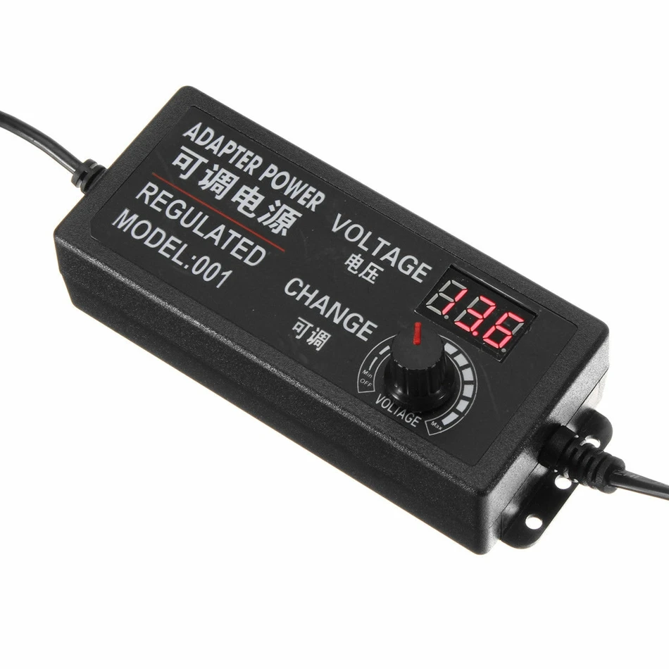 9-24V 3A 1A AC/DC адаптер Регулируемый адаптер питания Регулятор скорости вольт дисплей для DC мотор светильник Диммер Mayitr