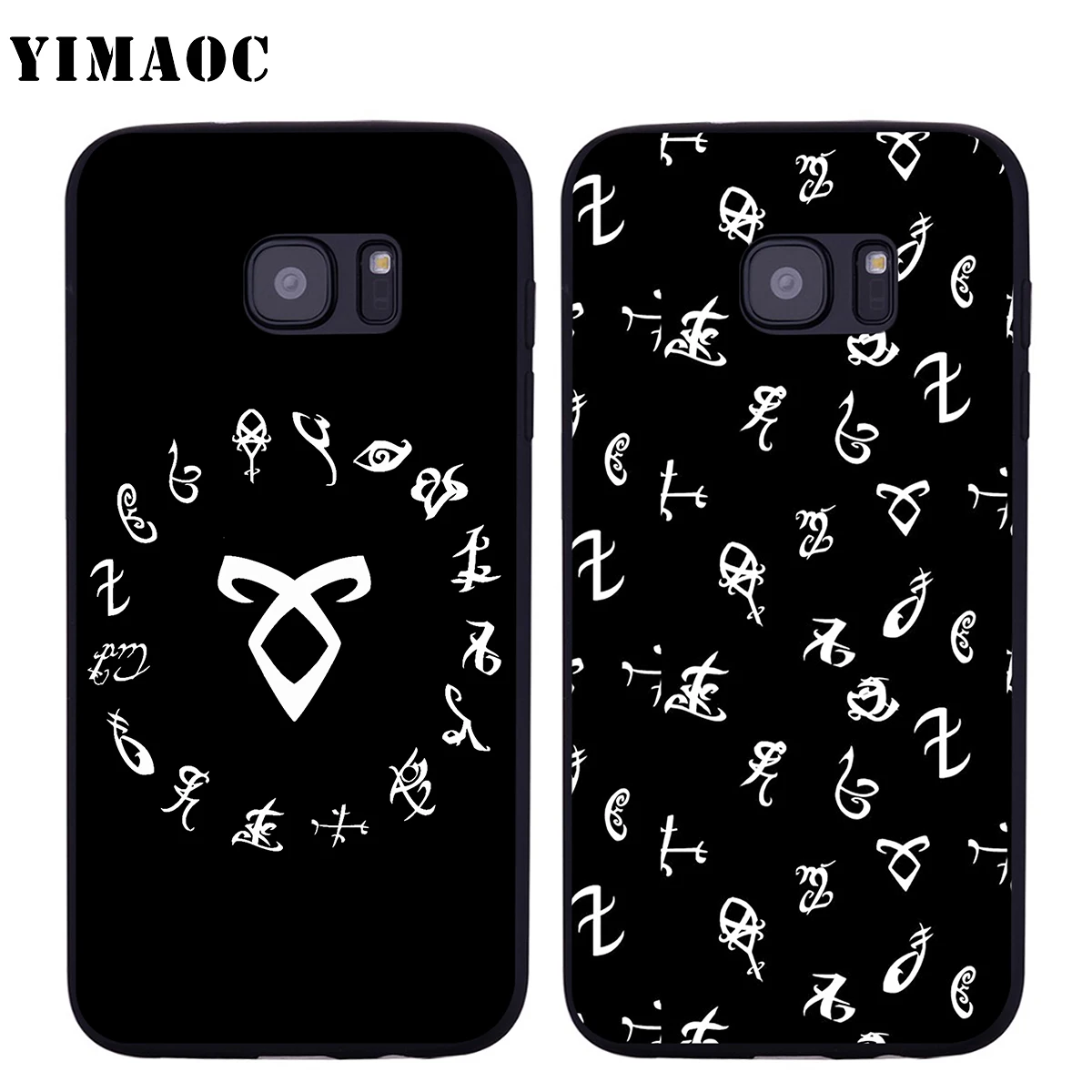 YIMAOC Shadowhunters Runes чехол для Samsung Galaxy A7 A8 A9 A10 A20 A30 A40 A50 A70 M10 M20 M30 S10e J6 Plus | Мобильные
