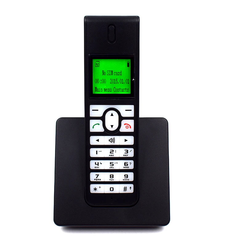 Мультиязычный беспроводной домашний стационарный телефон с SIM-картой, GSM, SMS, задней подсветкой, LED-экраном, радиотелефоны, беспроводной телефон для дома