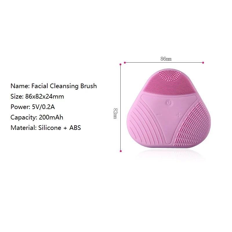 Новая электрическая Очищающая щетка для лица силиконовый вибрационный массаж