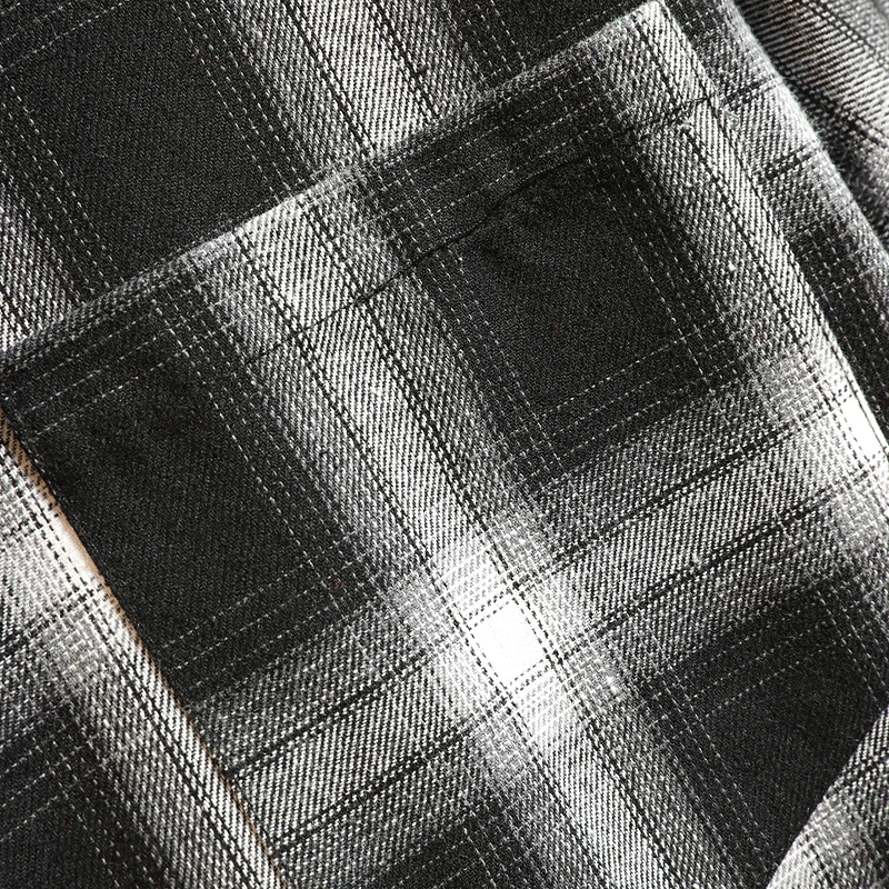 

2019 Men's Plaid Shirt Slim Fit Soft Spring Male pure cotton Shirt Brand Man Business Casual grid Long-sleeved Shirts Size 3XL