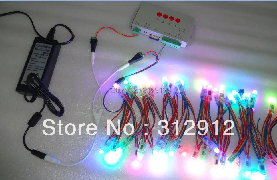 Пиксельный модуль IP68 DC5V 12 мм WS2801 полноцветный 50 шт. струны 256 Серая шкала фонарь|ip68