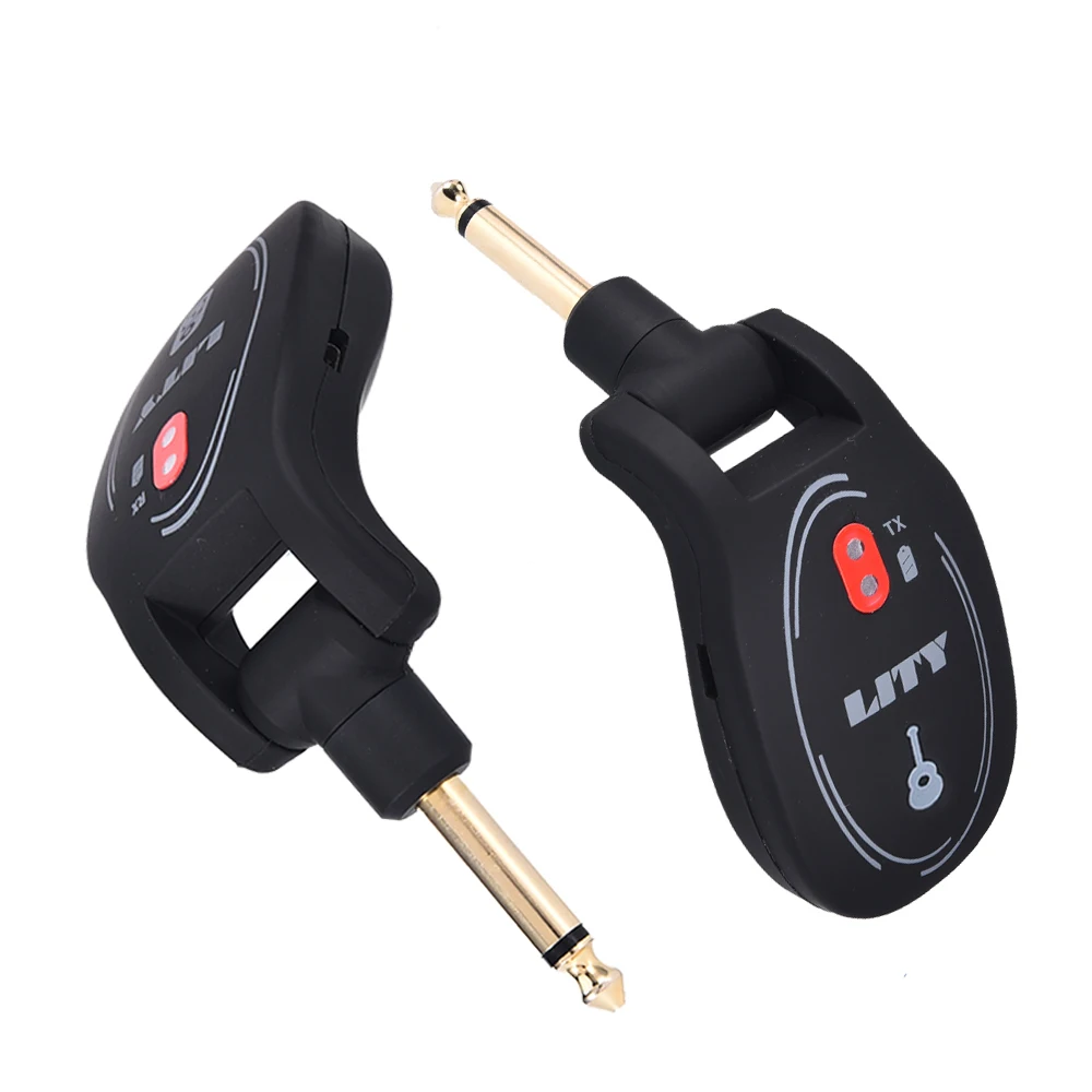 UHF беспроводной передатчик гитары приемник системы встроенная литиевая батарея