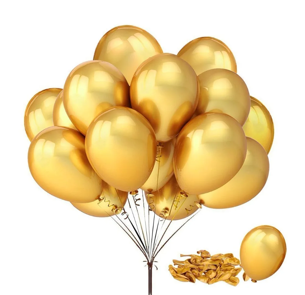 LISM 10 шт./партия 12 дюймов золотые черные латексные шарики воздушные шары Свадебные