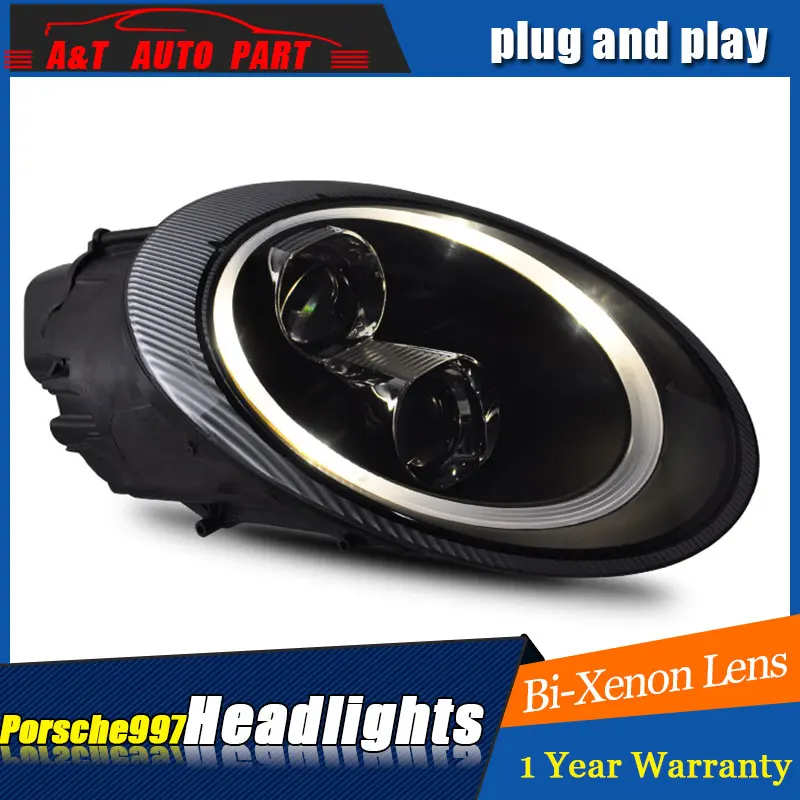 Тюнинг автомобилей светодиодный налобный фонарь для Porsche 997 серии головной