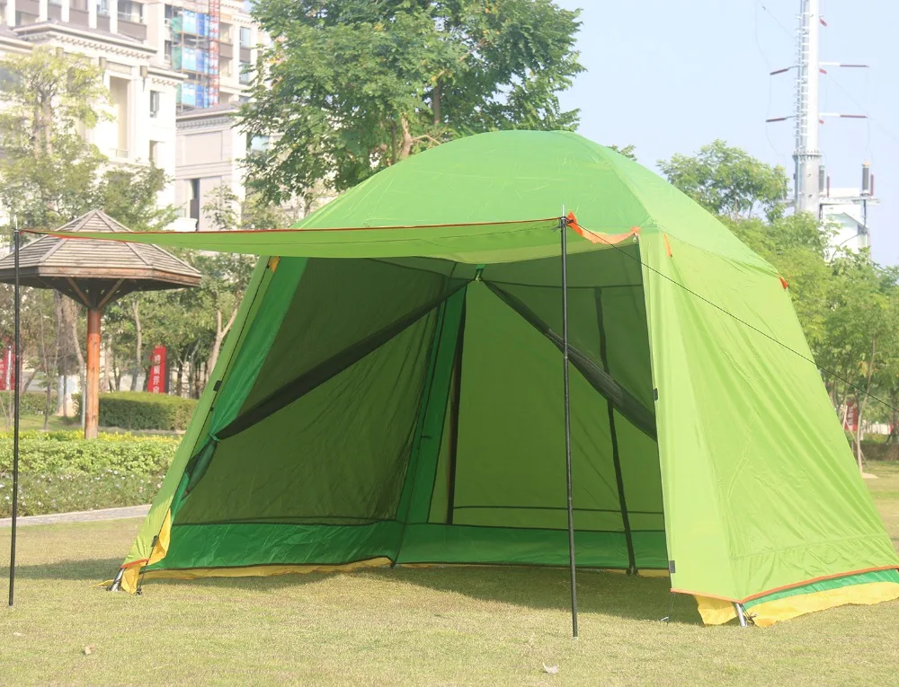

Alltel 4-8 person use double layer waterproof strong ultralarge camping tent namiot large gazebo