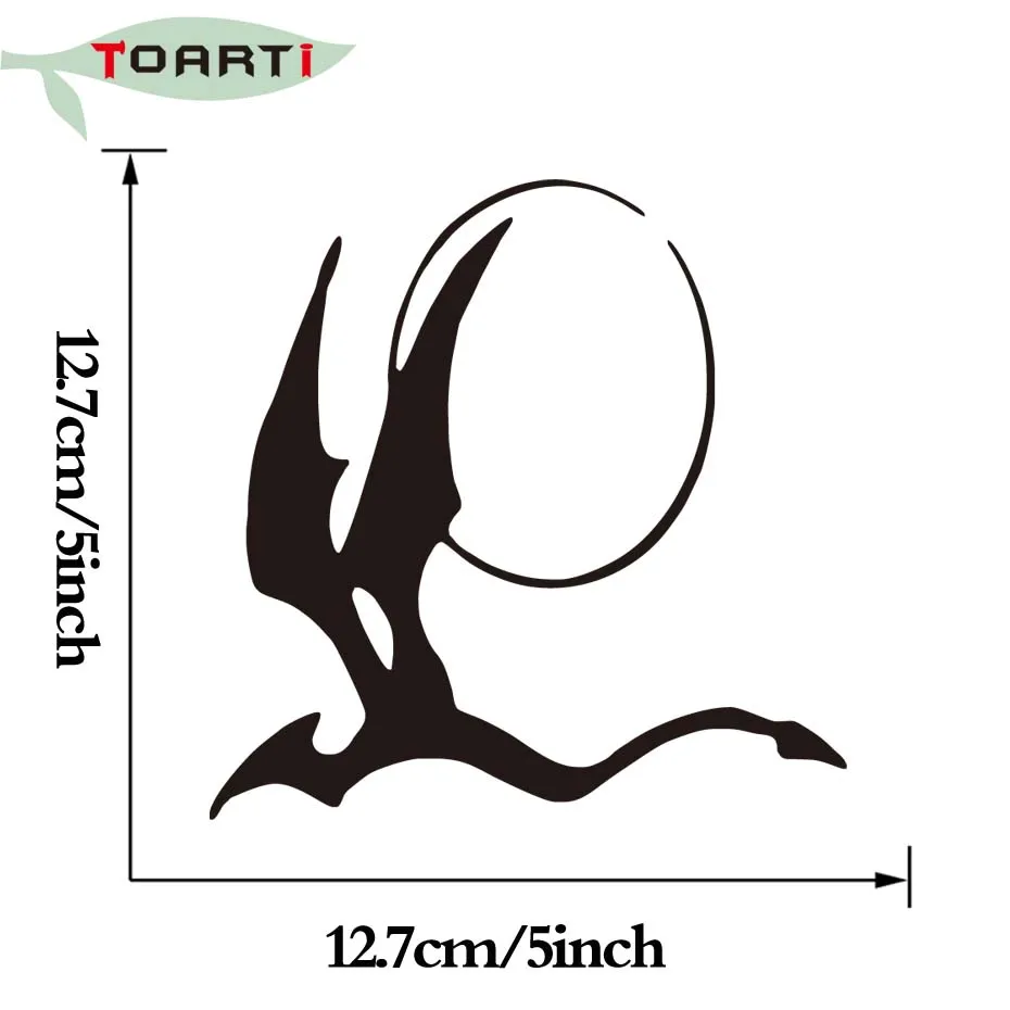 Pterodactyl Spread Its Wings And Moon Car Decals Dinosaur Stickers Vinyl Auto Styling Waterproof Cars Body Decoration | Автомобили и