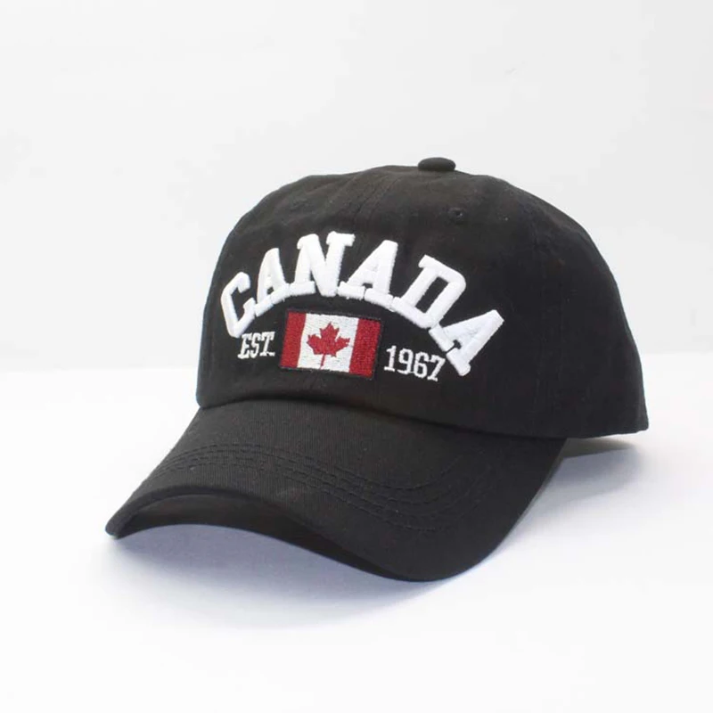 Канадский бейсбольный флаг Канадская Кепка регулируемая бейсболка Snapback для