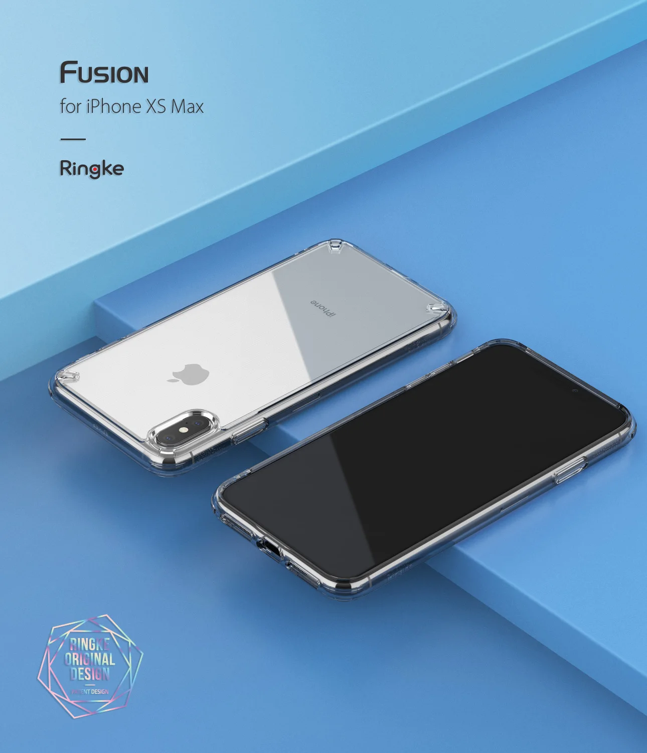 100% Rearth Ringke Fusion/Fusion X Прозрачная Жесткая задняя крышка + мягкий бампер гибрид чехлы