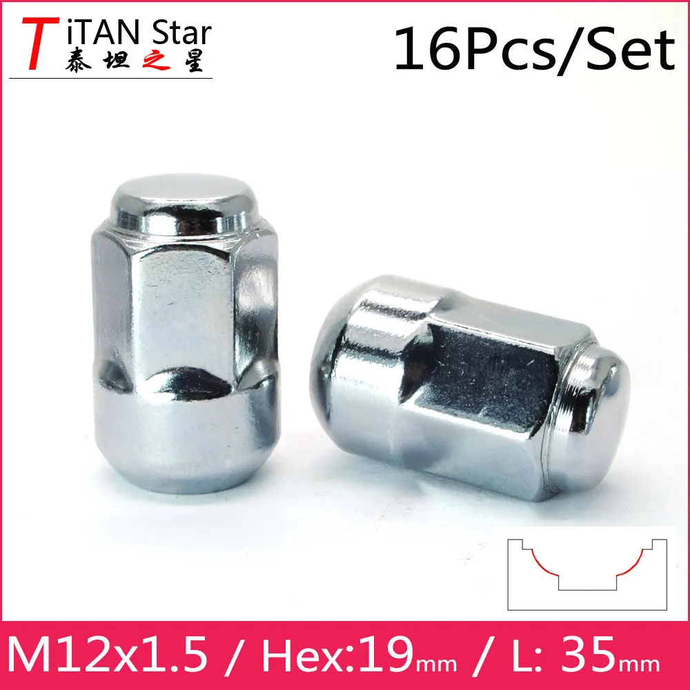 16 шт. M12x1.50 1 5 OEM OE Stock Заводские колесные диски шаровая гайка для сиденья 19Hex 35 мм Honda