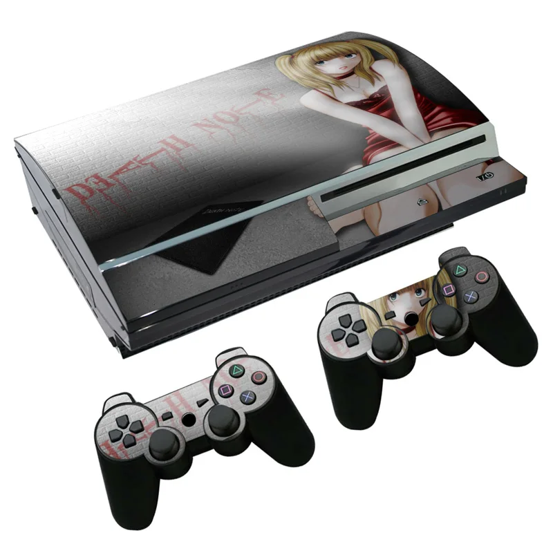 Наклейка на кожу для PS3 Fat playstation 3 консоль и контроллеры для PS3 скины виниловая клеящаяся пленка-Аниме Note
