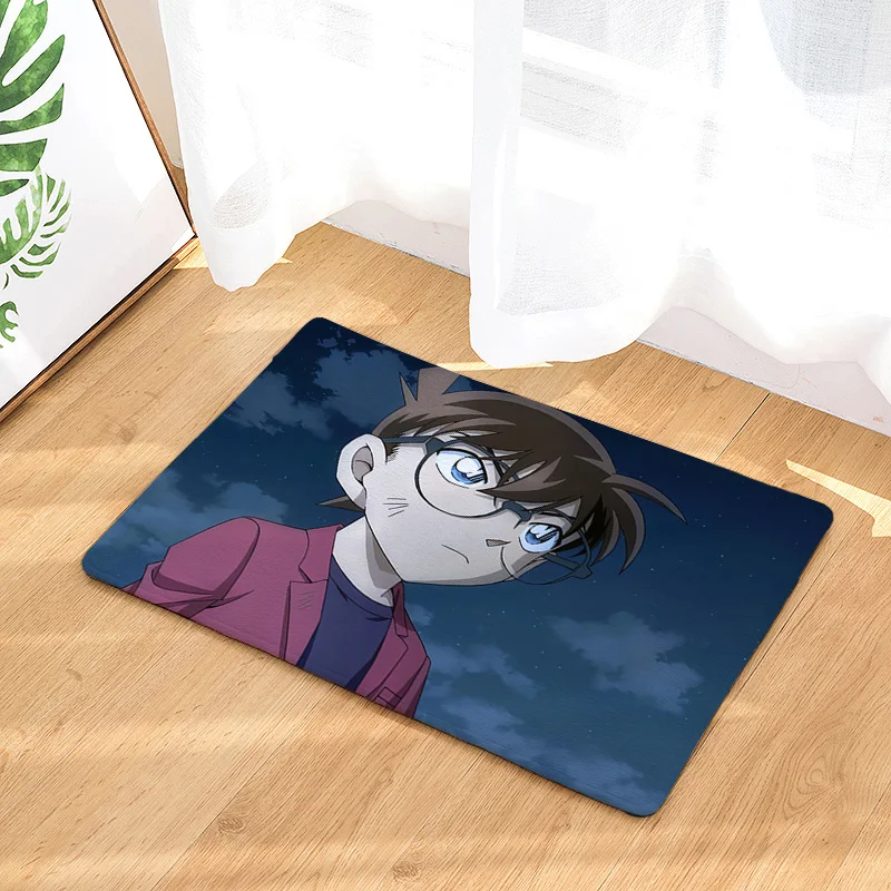 see chart IVYYE Detective Conan индивидуальные аниме декоративный коврик домашние ковры мультяшный коврик коврики на пол для спальни банные плюшевые коврики Коврик - Цвет: see chart
