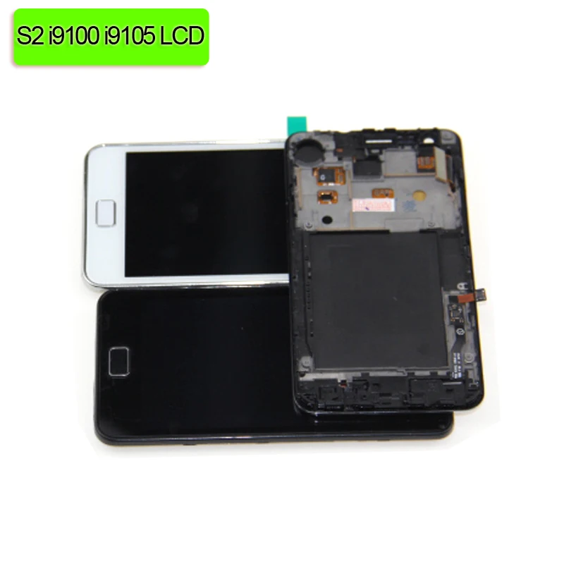 For Samsung Galaxy S2 I9100 LCD Touch Screen for PLUS I9105 LCDS with Digitizer Assembly frame 100% tested working+Tools | Мобильные