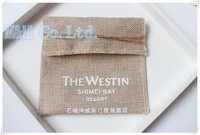 jute hotel gift packaging pouch natural style package customization