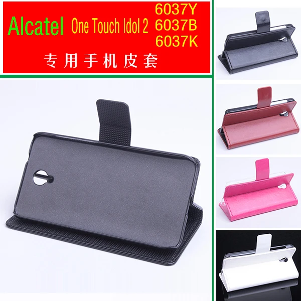 Для Alcatel One Touch Idol 2 6037 6037y/6037B/6037 К Оригинальный флип чехол для телефона кожаные