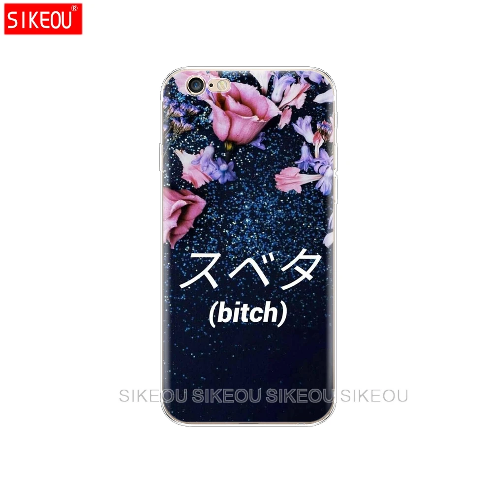 silicone Case For iphone 5s 5 s se soft cover Apple iPhone 6s 6 plus coque Print Painted flowers Shells Bags | Мобильные телефоны и