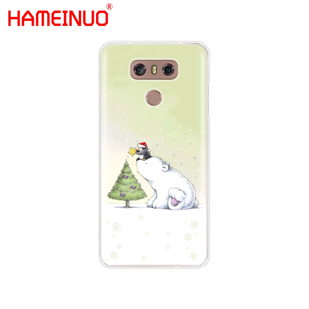 HAMEINUO милый медведь Рождественский полярный чехол для телефона LG G7 Q6 G6 мини G5 K10 K4 K8