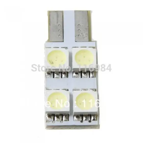 2 шт. х Белый T10 W5W 194 168 5050 4 SMD светодиодный автомобиль клиновидные боковые
