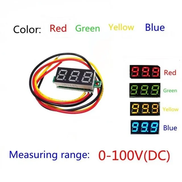 Электронный вольтметр 0 28 дюйма 100 в|voltmeter dc|dc dcvoltmeter mini |