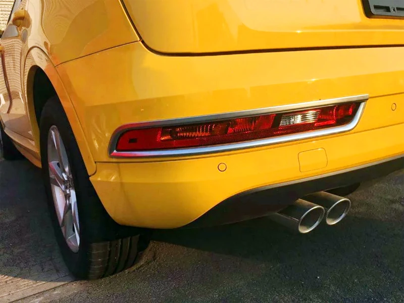Для Audi Q3 2016 2017 внешняя отделка из АБС-пластика хромированная лампа обшивка 2 шт. |