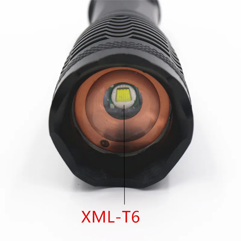 6000lm XML T6 зум 18650 или AAA Масштабируемые светодиодный фонарик факел фонарь