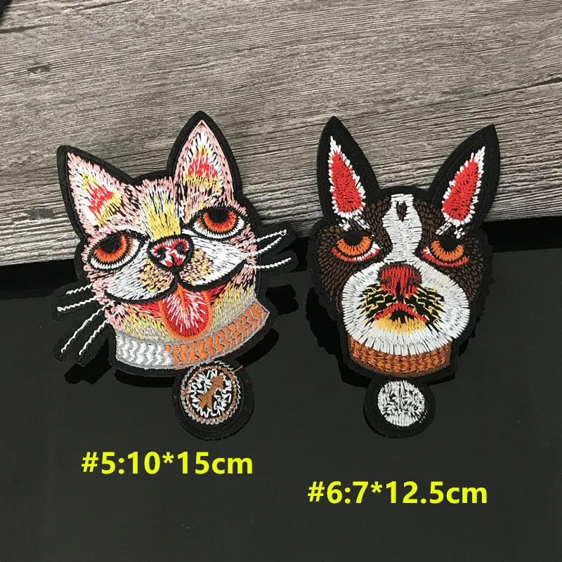 5-20 Pieces/Lot Embroidery cats and dogs patch for clothing bags decorated with DIY accessories iron on patches applique DN467 | Дом и сад