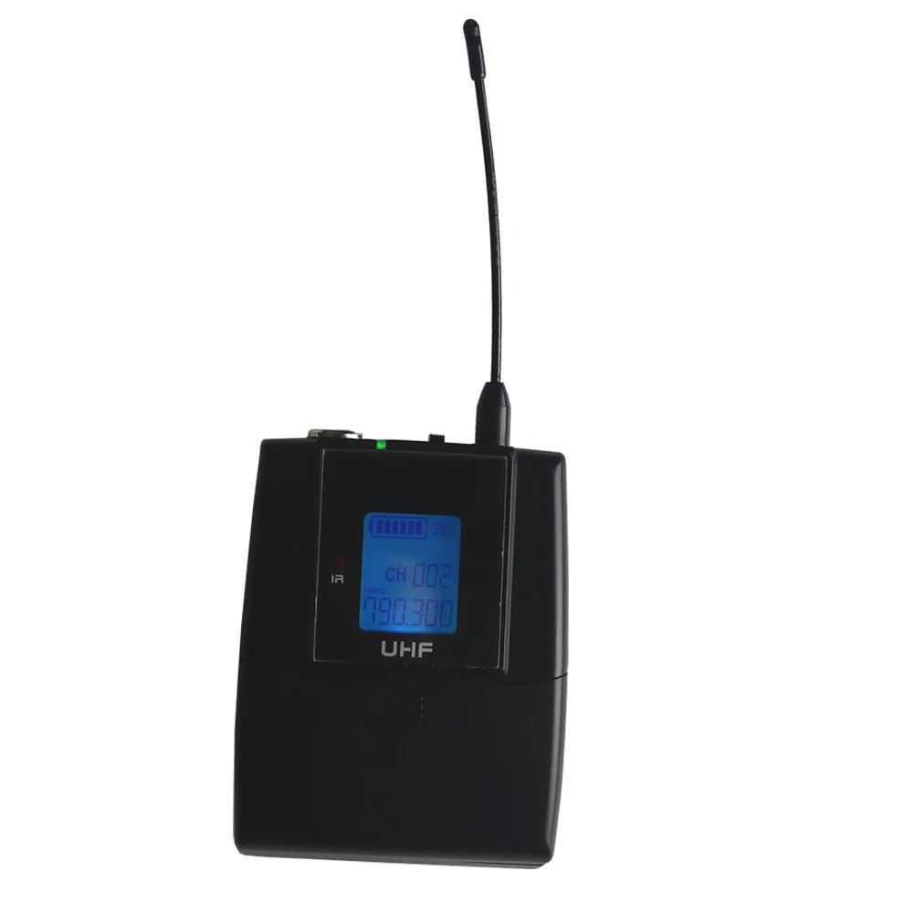 UHF профессиональный инструмент Беспроводной микрофон системы с гарнитурой и
