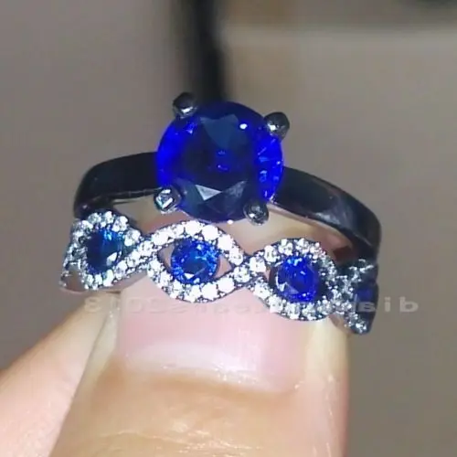6 мм камень бесплатная доставка SZ5 11 классический 10kt черный золотой Заполненный GF