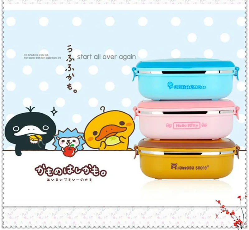 1 Набор Jingle cat easy bear insulation мультфильм бенто ланч бокс Многофункциональный