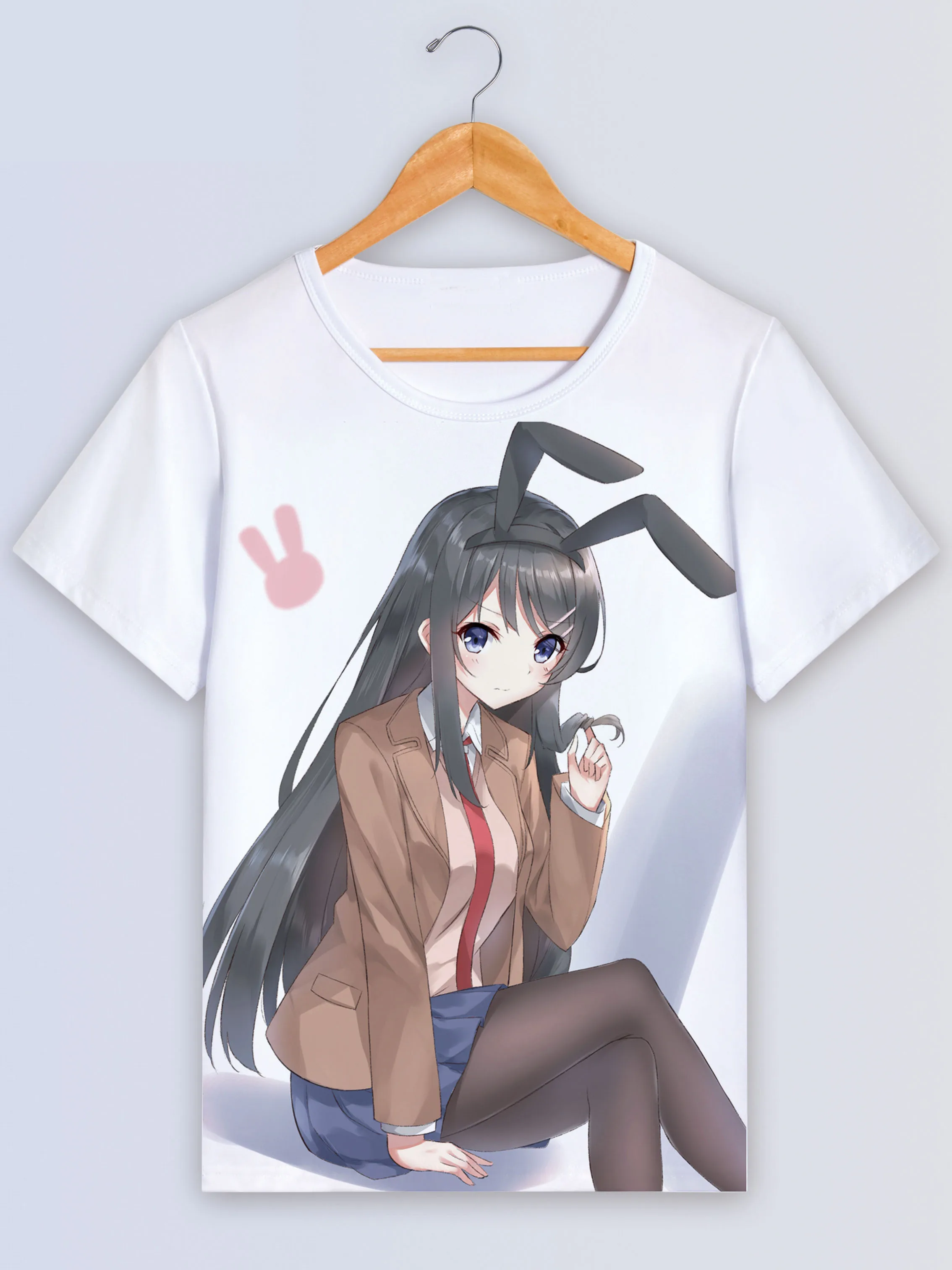 Футболка для косплея из аниме Seishun Buta Yarou wa Bunny Girl Senpai no Yume wo Minai|Мужские футболки| |
