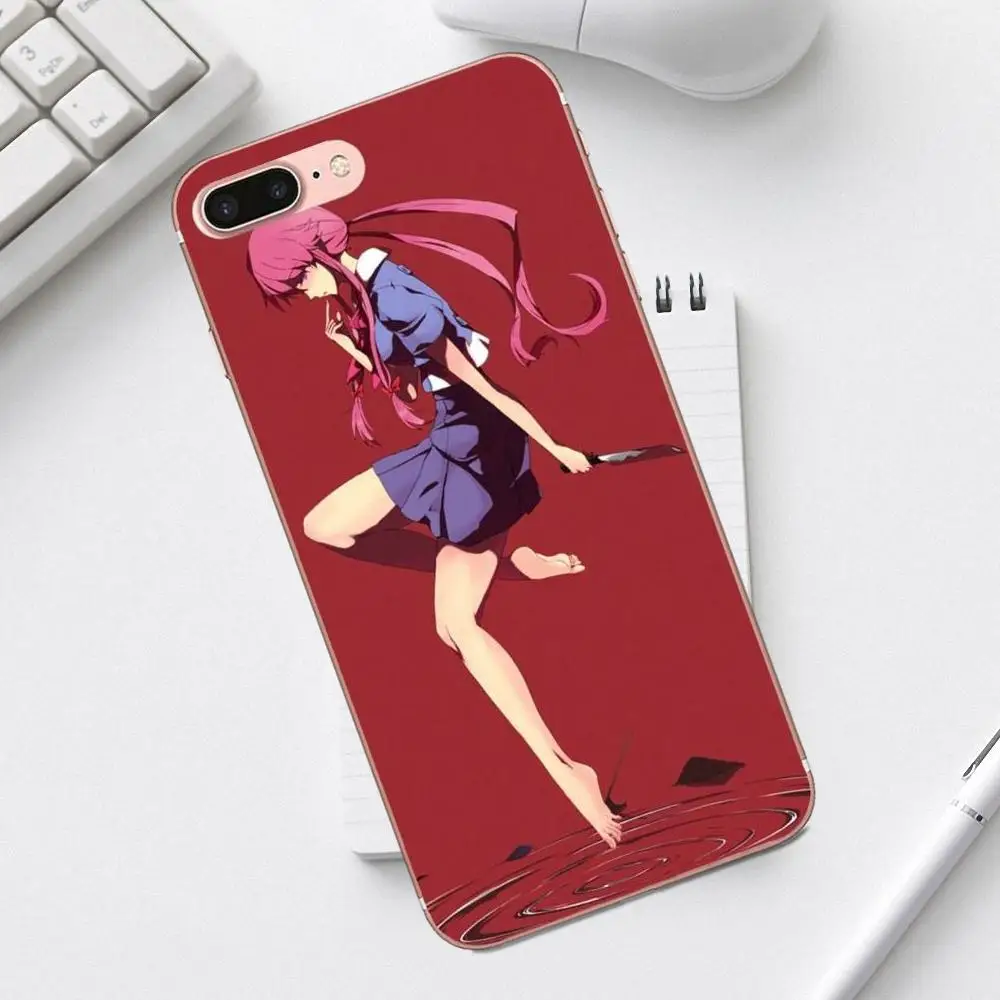 Mirai Nikki Будущее Дневник корпус ТПУ топ продаж для iPhone 4 4S 5 5C SE 6 6S 7 8 Plus X XS Max XR Galaxy A3 A5