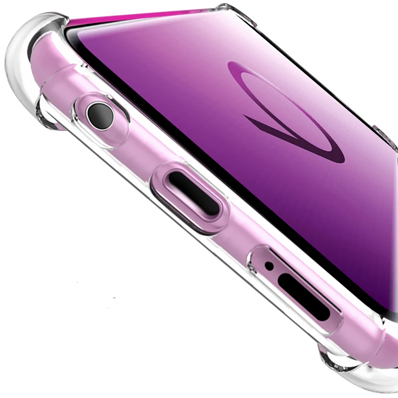 Clear Silicone Anti-Knock phone Cases for Samsung Galaxy S9 S8 plus S7 S6 edge Note 8 J3 J5 J7 A5 A7 2017 2016 2018 G530 Case |