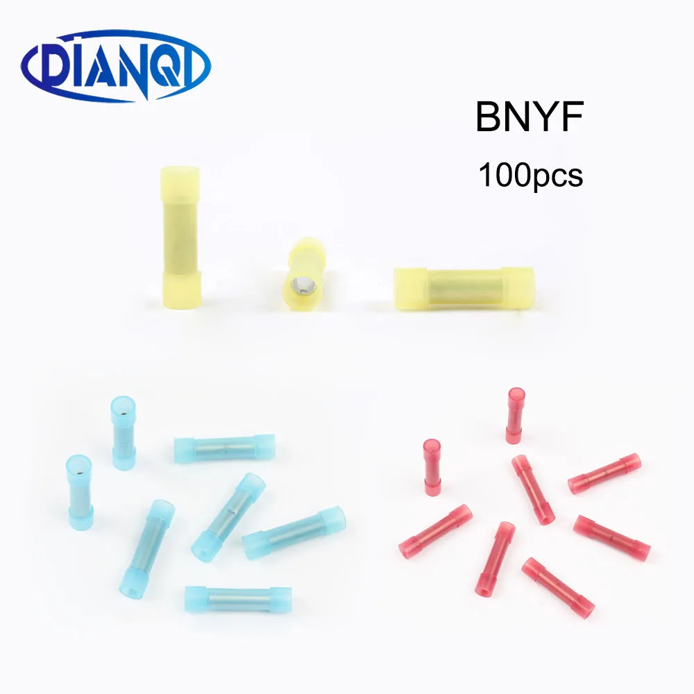 

BNYF1.25 BNYF2 BNYF5 холодного отжима, Длинные полностью изолированные средние соединения нейлоновые латунные соединители Клеммы AWG12-10 4-6mm2