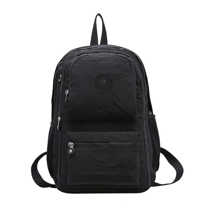 1pcs black ACEPERCH женские оригинальные рюкзаки Mochila Mujer Escolar Feminina, школьная сумка для девочки-подростка, нейлоновый Водонепроницаемый женский рюкзак - Цвет: 1pcs black