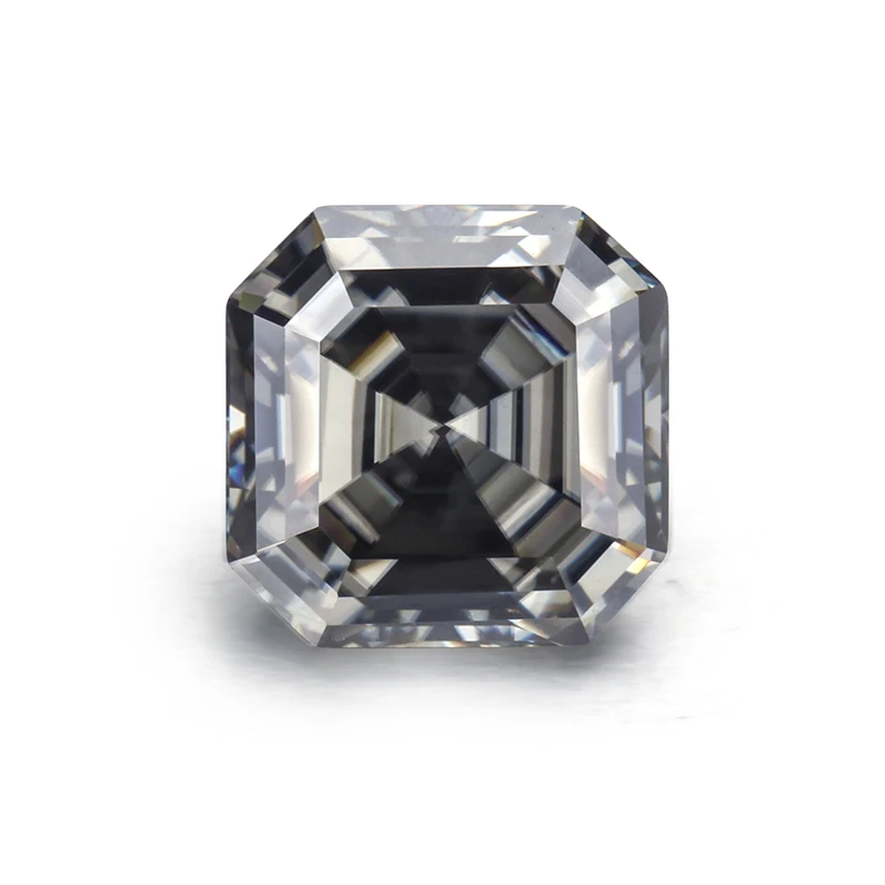 Syn. gemstones серый цвет 7x7 мм асшер Муассанит в огранке Свободный Камень для