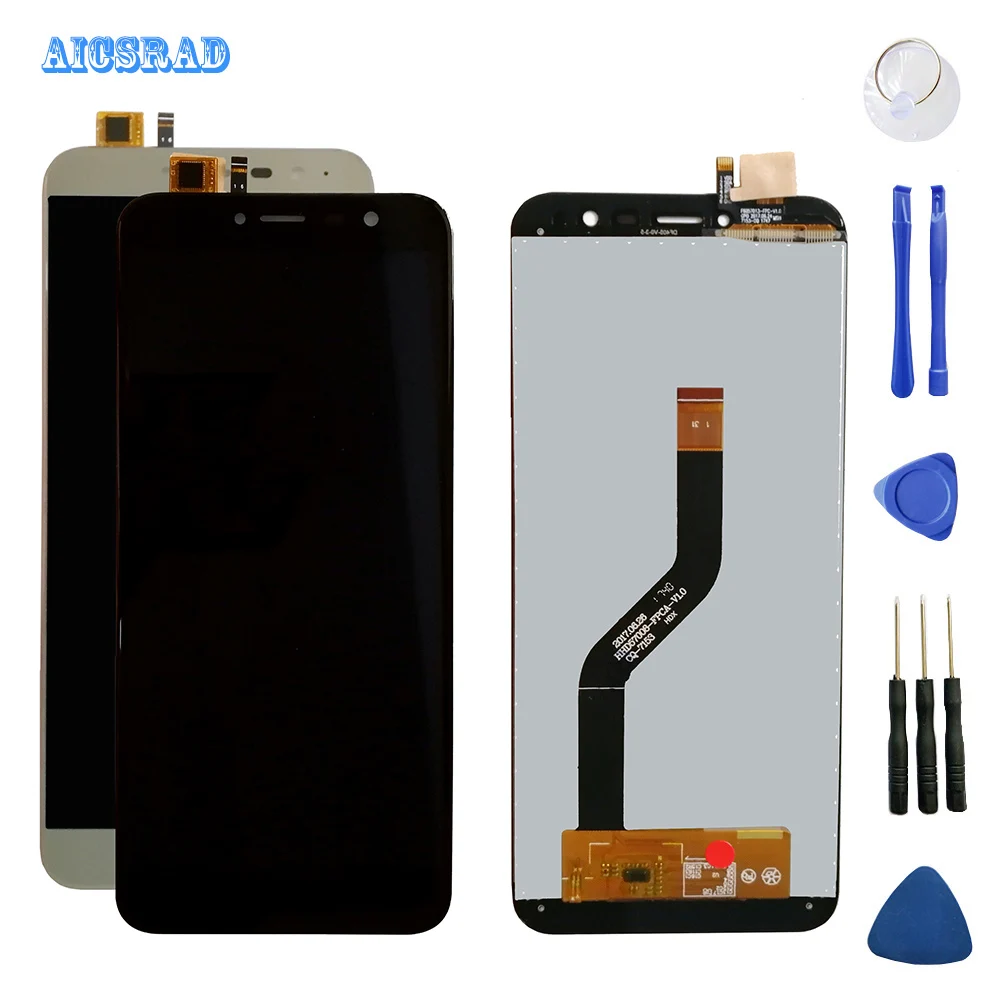 AICSRAD оригинальный 1440*720 черный золотой для Cubot X18 ЖК дисплей + сенсорный экран в