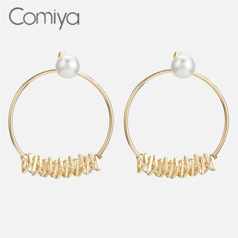Comiya Brincos Висячие серьги для женщин Pendientes акриловая жемчужина очаровательные