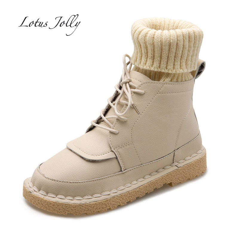 Зимние ботинки Новый плоское дно Off White мягкая подошва теплая шерсть рот обувь Для