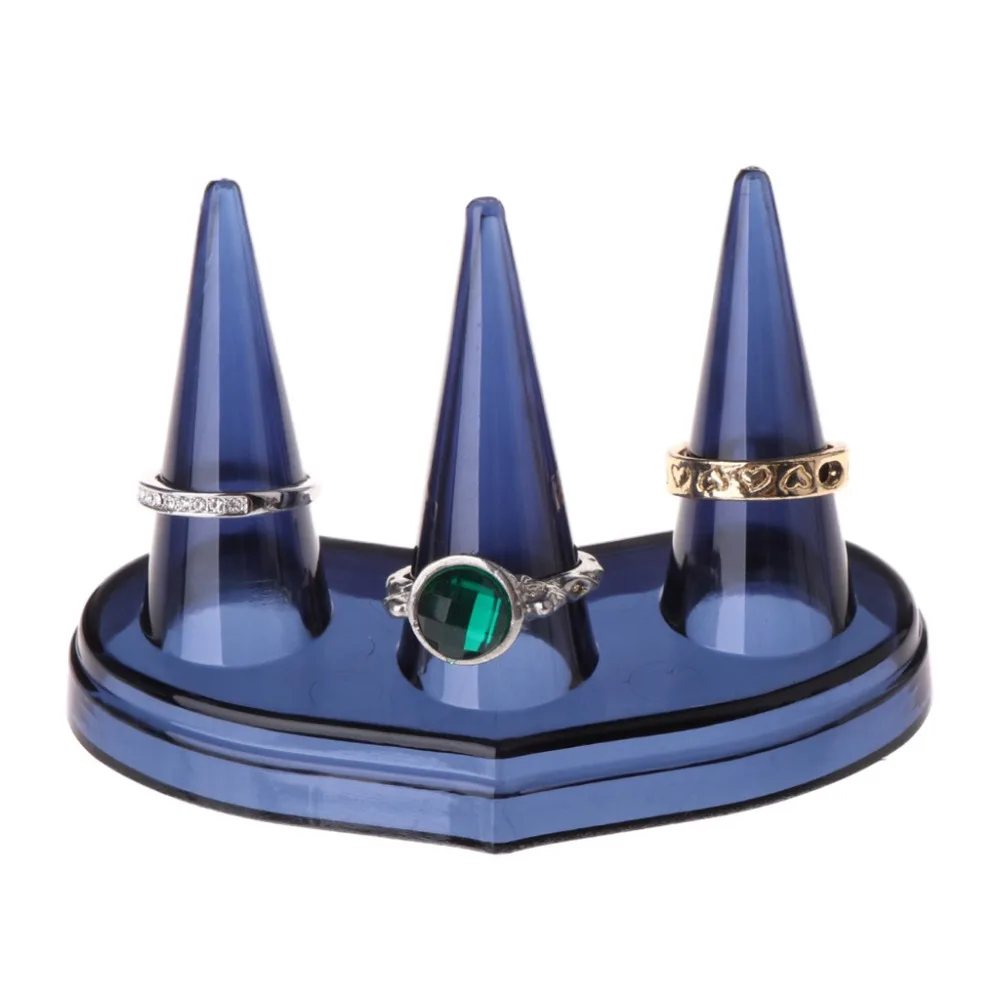 JAVRICK Finger Ring Display Holder 3 Mounts Design Decor Storage Jewelry Stand Rack Accessories