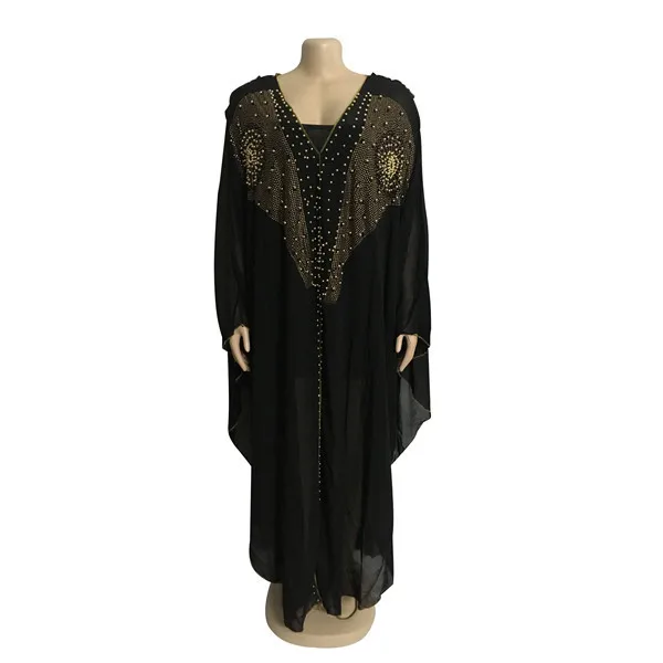 

Beading Africa Clothing African Dresses For Women Muslim Robe Long Dress High Quality Length Fashion African Dress Lady