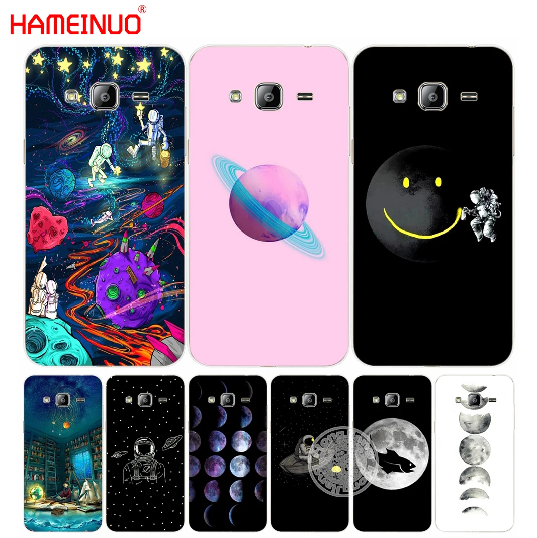 HAMEINUO Космос любовь Луна астронавт чехол для телефона Samsung Galaxy J1 J2 J3 J5 J7 MINI ACE 2016