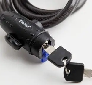 Замок велосипедный с тросом для горных велосипедов фиксированный