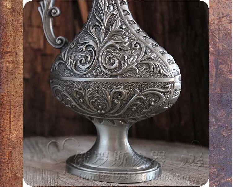 H23cm middle size bottle shape retro metal tabletop vases with one handle flower vase for decoration home HP003 | Дом и сад