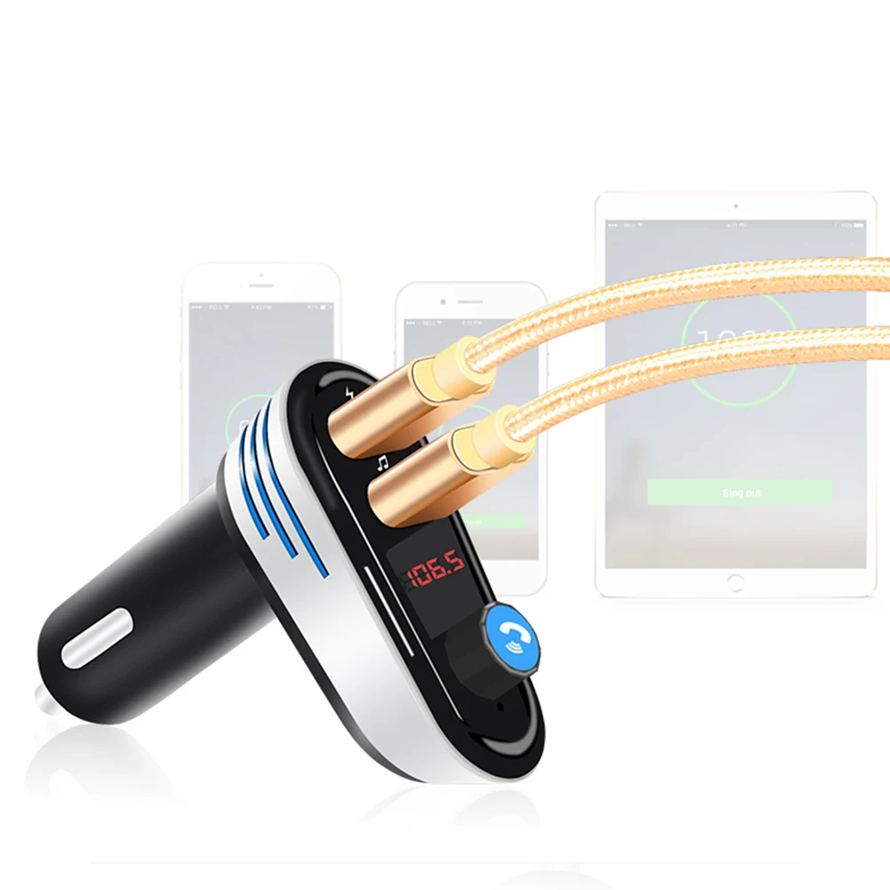 Новый AP02 автомобиля Bluetooth MP3 Hands Free Car Беспроводной fm передатчик Встроенный