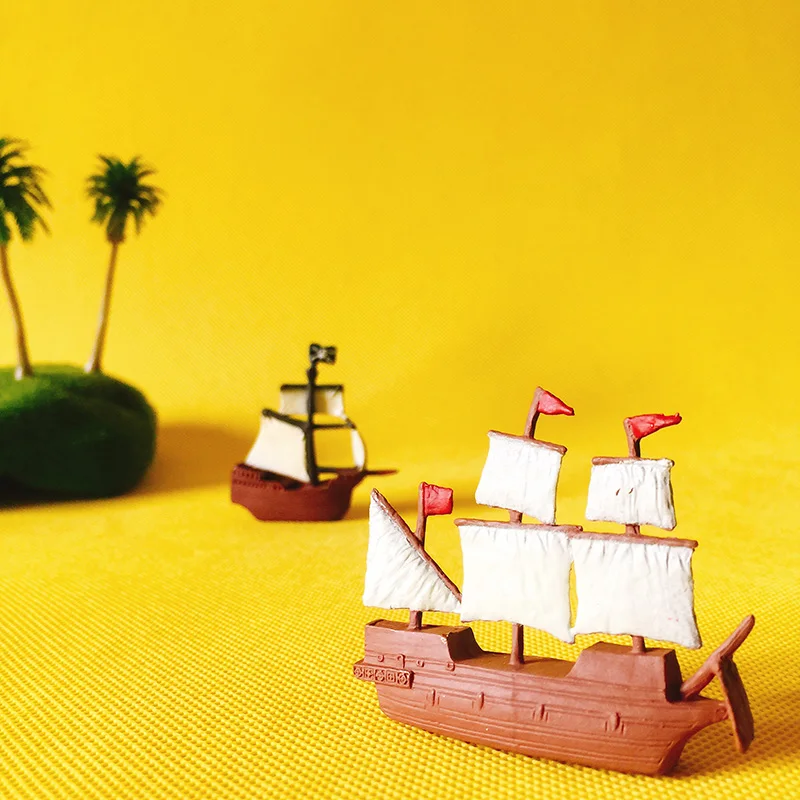 Пиратский корабль/Кукольный дом/миниатюры/милый/Сказочный Садовый