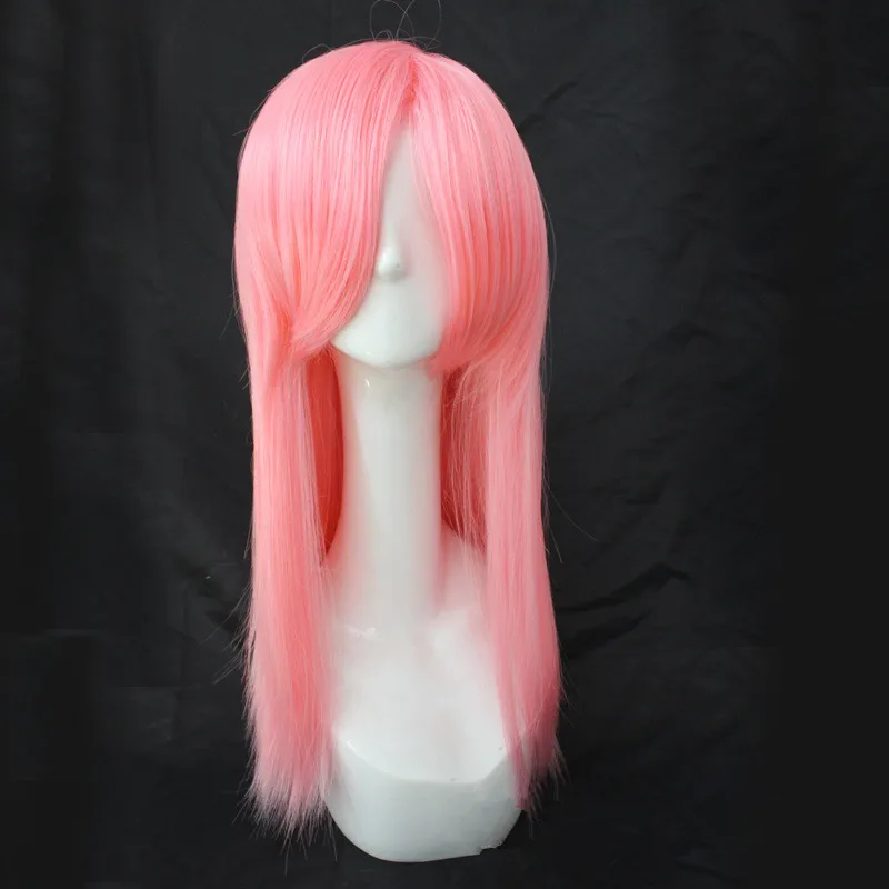 Only Long Wigs Аниме Наруто Харуно Сакура Ниндзя Косплей парик для женщин девочек длинные короткие кудрявые пушистые розовые термостойкие волосы парики+ повязка на голову Новинка - Цвет: Only Long Wigs