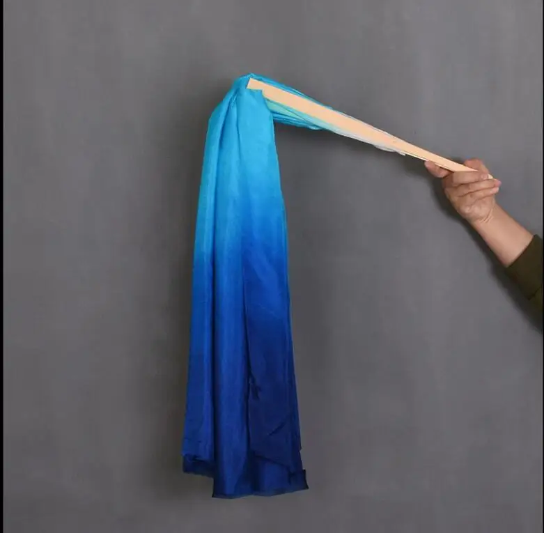 Женская шелковая веер для танца живота 1 пара коротких бамбуковых вееров 41 86 см