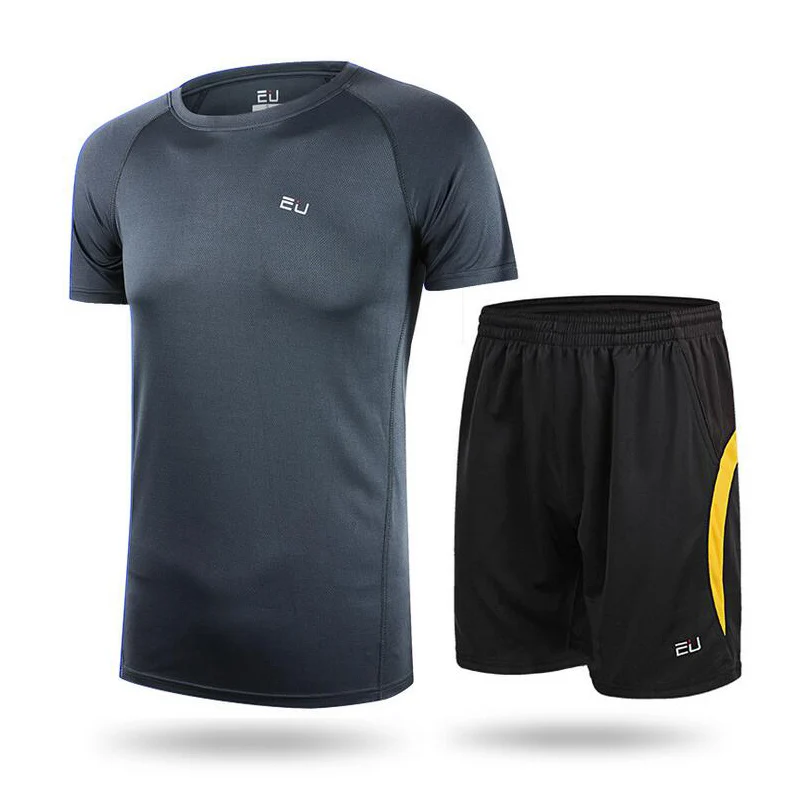 Для мужчин Велоспорт Джерси Набор Открытый Бег Короткие топы с шортами Мужской