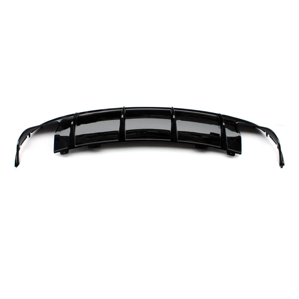 PP gloss black CLA класс углеродного волокна задний диффузор спойлер для Mercedes Benz W117 CLA180 CLA200 CLA250 CLA260 CLA45- задний Hugger - Цвет: PP gloss black